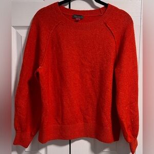Vince Camuto Vibrant Orange Crew Neck Sweater
